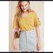 Anthropologie Tops | Anthropologie Sunday In Brooklyn Cantop Striped Top Size Small | Color: White/Yellow | Size: S