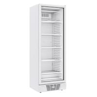 CombiSteel Tiefkühlschrank TOPO | 1 Glastür | 382L | HxBxT 187,5x64x67cm| Gefrierschrank, Tiefkühlgerät, Tiefkühltruhe | + CHEFGASTRO Geschirrtuch