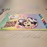 Disney Other | Disney Minnie Mouse Pillow Case | Color: Blue/Pink | Size: Osbb
