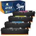 ColorKing With Chip Compatible Toner Cartridge Replacement for HP 415X 415A 415 W2030 for HP Color Laserjet Pro MFP M479fdw M454dw M479dw M454dn M479fdn M479fnw M479 M454 (Black Cyan Yellow Magenta)