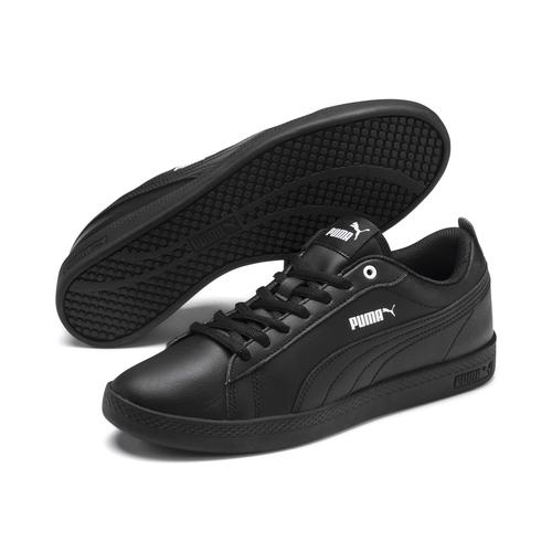 „Sneaker PUMA „“Smash v2 Leder-Sneakers Damen““ Gr. 39, schwarz (black) Schuhe Sneaker“
