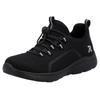 Slip-On Sneaker RIEKER SPORT, Damen, Gr. 41, schwarz, Textil, sportlich, Schuhe, Trekking Schuh, Freizeitschuh, Slipper mit einfachem Schnellverschluss, Topseller