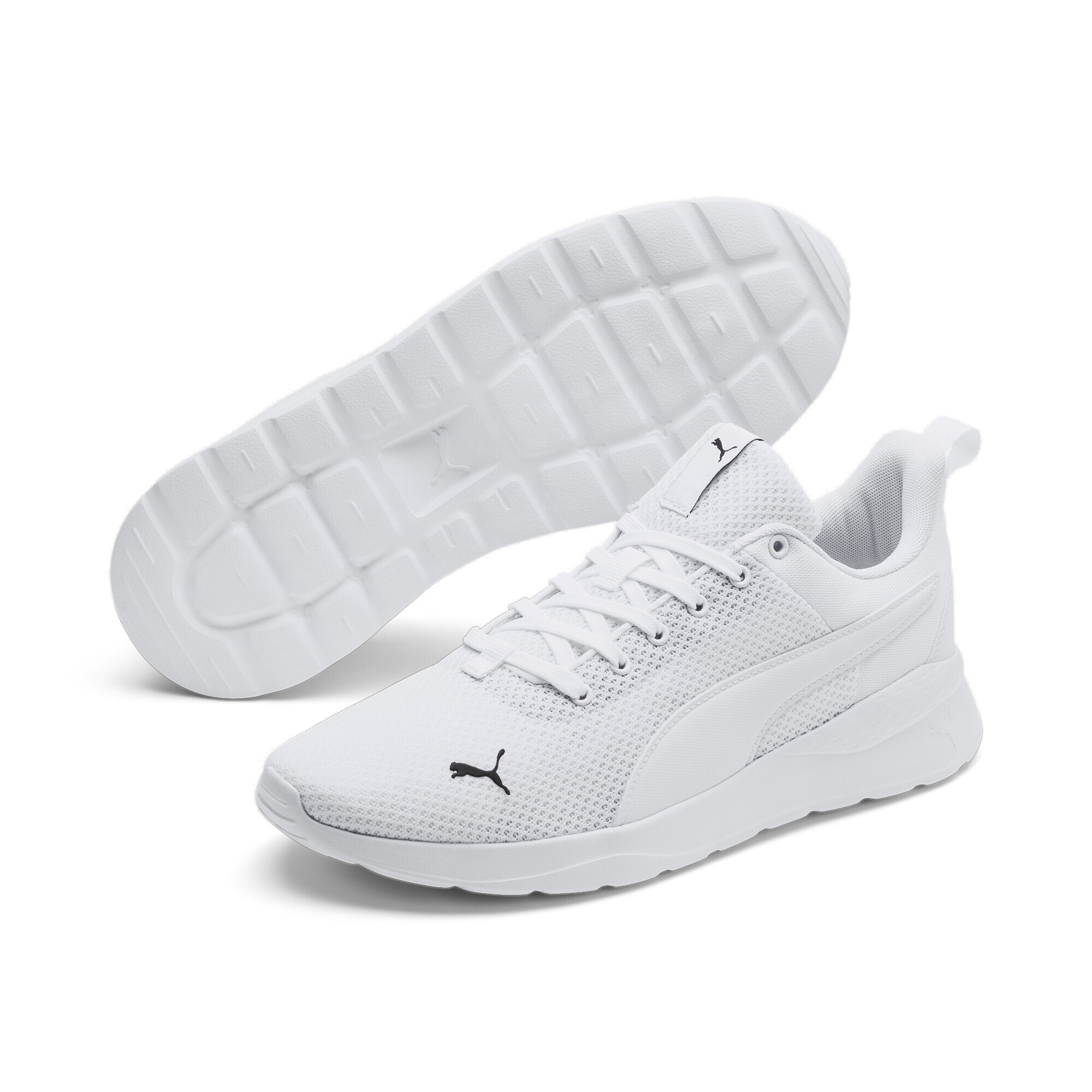 Sneaker PUMA "Anzarun Lite Sneakers Erwachsene", Herren, Gr. 47, weiß, Obermaterial: Synthetik, Textil; Futter: Textil; Innensohle: Textil; Laufsohle: Synthetik, Gummi, Schuhe Sneaker