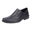 Slipper RIEKER, Herren, Gr. 44, schwarz, Leder, Synthetik, klassisch, Schuhe, Festtagschuh, Halbschuh, Komfortschuh im klassischen Business-Look