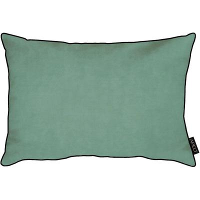 Dekokissen APELT "Ruby" Gr. 2, blau (türkis, unifarben), B:45cm H:5cm L:45cm, Polyester, Dekokissen_Sitzkissen_Kissenhüllen, Kissenhülle mit Füllung, 1 Stück Image