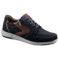 Sneaker JOSEF SEIBEL "Enrico 20" Gr. 44, blau (navy, cognac) Herren Schuhe Schnürhalbschuhe