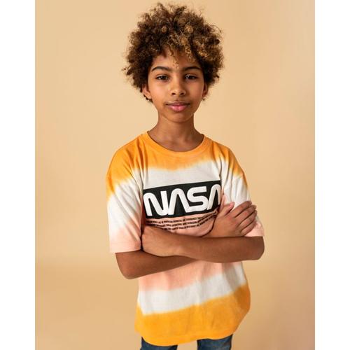 NASA T-Shirt , Weltraum orange/grün Jungen Kinder