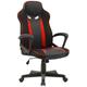 Fauteuil de bureau gaming noir et rouge micron - gris rouge