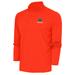 Men's Antigua Orange Florida Gators Basketball Tribute Quarter-Zip Pullover Top