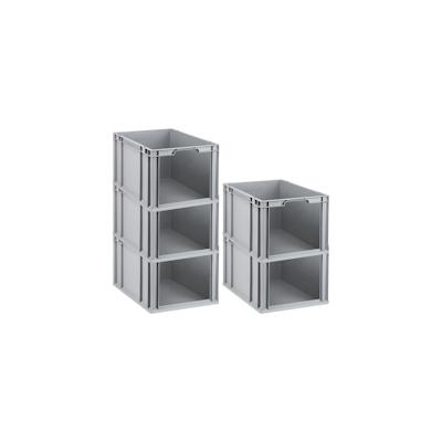PROREGAL 5x Eurobox NextGen Store | HxBxT 32x40x60cm | 65 Liter | Front offen | Eurobehälter, Transportbox, Transportbehälter Image
