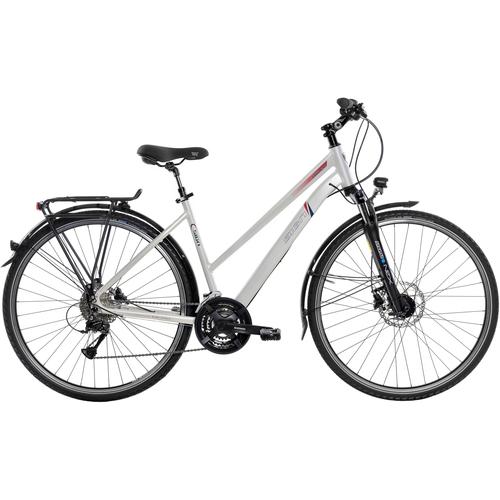 Trekkingrad SIGN Fahrräder Gr. 48 cm, 28 Zoll (71,12 cm), silberfarben Trekkingräder für Damen