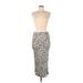 H&M Casual Dress - Midi: Tan Floral Dresses - Women's Size 6