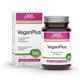 GSE VeganPlus Bio - Nahrungsergänzungsmittel für Veganerinnen & Veganer - Vitamine B12 & D3, Eisen, Jod, Calcium - Komplex rein pflanzlich, Bio - Vegan Supplements, 60 Vegan Tabletten