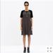 Madewell Dresses | Madewell | Colorblock Crepe T-Shirt Dress | Color: Black/Gray | Size: Xxs