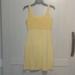 Athleta Dresses | Athleta Dress Sz S Color Vanilla Embroidery In Good Condition | Color: Yellow | Size: S