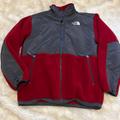 The North Face Jackets & Coats | Euc The North Face Red Vintage Denali Kids Fleece Coat Size Xl | Color: Gray/Red | Size: Xlb