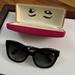 Kate Spade Accessories | Kate Spade New York 'Amberly' 54mm Black Cat Eye Sunglasses | Color: Black/Pink | Size: Os