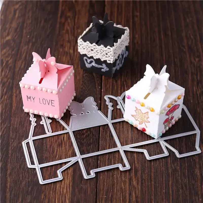 Kokorosa boîte-cadeau matrices de découpe en métal Scrapbooking pour la fabrication de cartes bricolage coupes de gaufrage pochoir artisanat nouveau