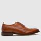 Base London branson brogue shoes in tan