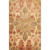 Yellow Moroccan Oriental Area Rug Hand-knotted Jute Carpet - 2'0" x 3'0"