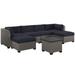 Florence 7 Piece Sectional Seating Group with Cushions and Optional Sunbrella Performance Fabric