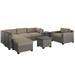 Florence 8 Piece Sectional Seating Group with Cushions