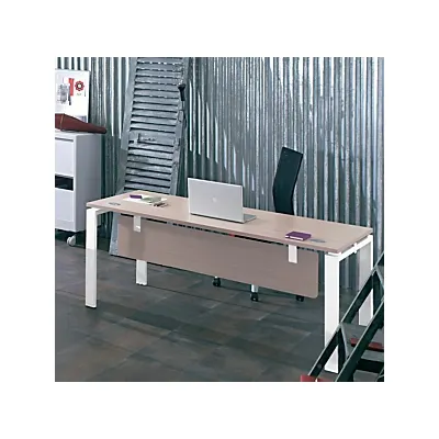 Voile de fond bureau direction E-link - H.33 cm - Chêne - Fixations Blanches