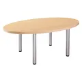 Table de réunion Consul, ovale L. 200 x P. 120 cm - Chêne