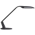 Unilux Lampe de bureau Duo - 2 tubes Led intégrés - 2 x 5W - Bras pivotant 90° - Tête orientable - Noir