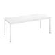 Table de réunion modulable rectangle - L.180 x P.80 cm - Plateau Blanc - Pieds Blanc