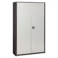 Armoire métal portes battantes Maxi Classtout H. 198 x L. 120 cm - Corps Anthracite - Portes Aluminium