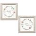 Gango Home Decor Shabby-Chic A Country Weekend XX & XXI by Lisa Audit (Ready to Hang); Two 12x12in Distressed Framed Prints