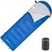 KingCamp Camping Sleeping Bags Waterproof 3 Season Portable Envelope Sleeping Bags for Adults Blue Right-zip