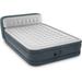 Elevated Fiber Tech Soft Air Mattress Bed with Built-in Pump Ultra Plush Headboard and Portable Storage Carrying Case Queen
