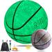 Basketball Glow in the Dark Basketball Glowing Composite Leather Luminous Basketball Gift for Boys Girls Men Women Indoor-Outdoor Night Basketball Size 7(29.5 ) & Size 6 (28.5 ) & Size 5 (27.5 )