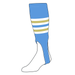 TCK Baseball Stirrups Small/Youth (100I 6in) Baby Blue White Vegas Gold