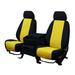 CalTrend Front Sport Buckets Tweed Seat Covers for 2011-2020 Nissan 370Z - NS142-12TT Yellow Insert with Black Trim