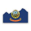 Idaho State Rocky Mountains Sticker Decal - Self Adhesive Vinyl - Weatherproof - Made in USA - id mountain mt wilderness explore outdoors hiking hike camping camp