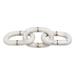 Joss & Main Woodrow Chain w/ Inlay Sculpture Marble in White/Yellow | 1 H x 13.6 W x 3.9 D in | Wayfair 3319D9E7F75D4DBB901D0080C7B3E280