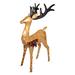 The Holiday Aisle® Holiday Reindeer Lighted Display Plastic in Black/Yellow | 43 H x 27 W x 12 D in | Wayfair FB5F51FC69BC405482E47AD7B716C8B6