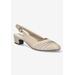 Extra Wide Width Women's Bates Pump by Easy Street in Natural (Size 8 WW)