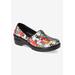 Women's Lyndee Slip-Ons by Easy Works by Easy Street® in Multi Dogs Patent (Size 7 1/2 M)