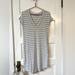 Athleta Dresses | Athleta T-Shirt Dress | Color: Gray/White | Size: S