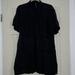 Zara Dresses | Black Suede Mini Dress Never Worn | Color: Black | Size: Xl