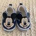 Disney Shoes | Disney Mickey Mouse Baby Shoes Size 3-6 Months. | Color: Black/Blue | Size: 3-6 Months