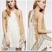 Free People Tops | Free People Tunic Dress | Color: Cream/Orange | Size: M