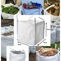 100 x Tonne Bags Dumpy Bulk Sack One Ton FIBC Heavy Duty Woven Material Builders Skip Jumbo Bag for Industrial Waste, Garden Rubbish, Storage, Log, Premium Grade ***Pack of 100*** (100xOTB)