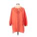 Rachel Zoe 3/4 Sleeve Blouse: Orange Tops - Women's Size Small