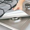 Wozhidaoke Kitchen Gadgets 4Pcs Reusable Aluminum Foil Gas Stove Cover Clean Perfect Kitchen for Cleaning Kitchen Utensils Set Cooking Utensils Grey 17*17*1.9 Grey