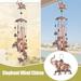 Wozhidaoke Fall Decor Christmas Decorations Outdoor Brass Elephant Wind Chimes External Use Elephant Wind Chimes Garden Decoration Home Decor Wind Chimes As Shows 29*11*6 As Shows